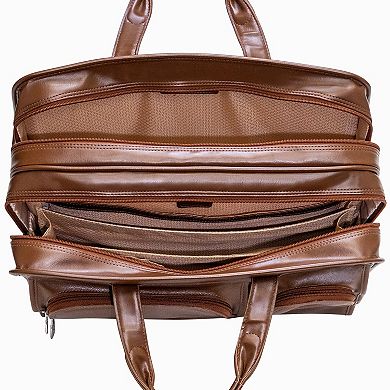 McKlein 15-in. Leather Double Compartment Laptop Briefcase