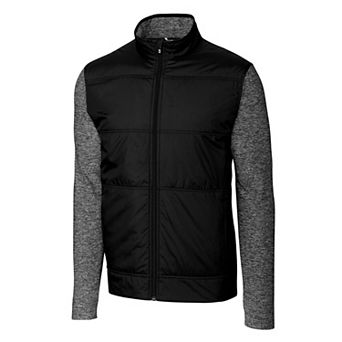 Cutter & Buck Stealth Hybrid Quilted Mens Full Zip Windbreaker Jacket