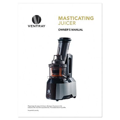 Ventray 809 Cold Press Masticating Juicer Slow Press Juice Extractor BPA-Free