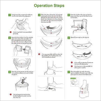 Ventray Slow Press Masticating Juicer Black