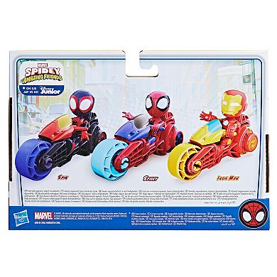 Marvel Spider-Man & His Amazing Friends Iron Man & Motorcycle by Hasbro