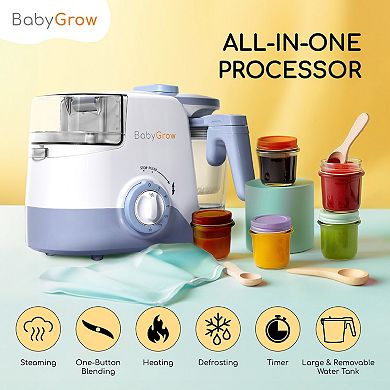 BabyGrow Baby Food Maker, Multi-Function All-in-one Food Processor