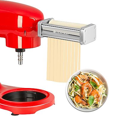 Ventray 3-Piece Pasta Roller & Cutter Set, Stainless Steel Pasta Maker Attachments Set for Stand Mixer