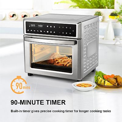 Ventray Convection Countertop Oven Master 26qt Digital Controlled Electric Air Fryer Toaster Silver