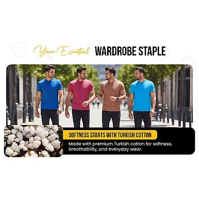 Men's Crewneck Short-Sleeve T-Shirt, Super Soft and in New Colors
