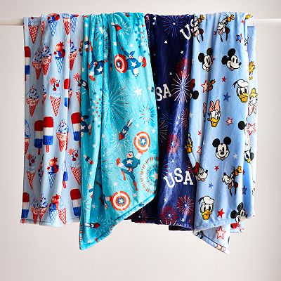 Disney Americana Oversized Supersoft Printed Plush Throw Blanket by The Big One®