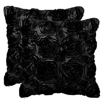 3d Flowers Throw Decorative Pillow Cover For Bed Sofa Couch (2-pack)