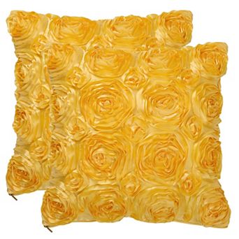 3d Flowers Throw Decorative Pillow Cover For Bed Sofa Couch (2-pack)