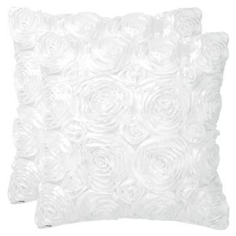3d Flowers Throw Decorative Pillow Cover For Bed Sofa Couch (2-pack)