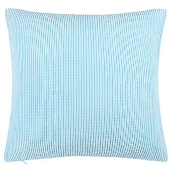 Decorative Throw Pillow Cover Corduroy Corn Striped Cushion Cover, 26" x 26"