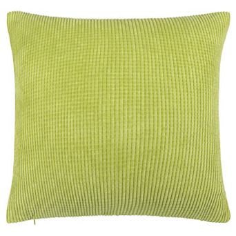 Decorative Throw Pillow Cover Corduroy Corn Striped Cushion Cover, 26" x 26"