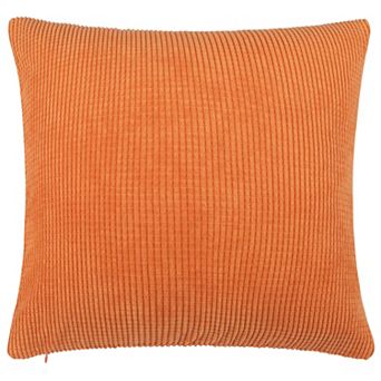 Decorative Throw Pillow Cover Corduroy Corn Striped Cushion Cover, 26" x 26"
