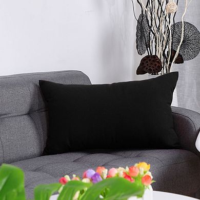 Checkered Grid Style Plaid Throw Pillow Cushion Cover for Home Office Car 12" x 20"