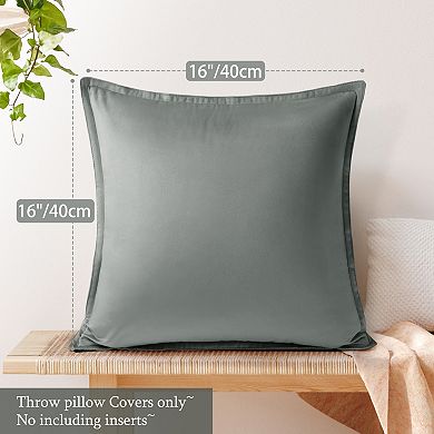 Decorative Velvet Throw Pillow Covers Soft Square Cushion Cover Pillowcase 1Pcs 16" x 16"