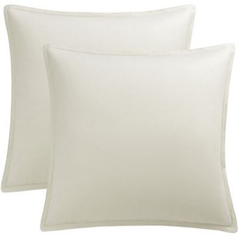 2 pc Decorative Velvet Throw Pillow Covers Soft Square Cushion Covers 18" x 18"