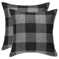 Farmlyn Creek Set Of 4 Plaid Throw Pillow Covers, 18x18 Inch