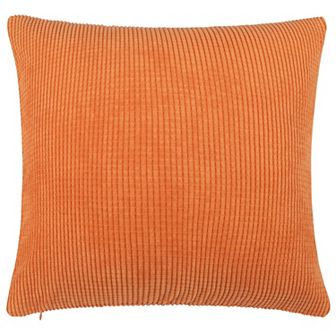 Decorative Throw Pillow Cover Corduroy Corn Striped Cushion Cover, 18" X 18"