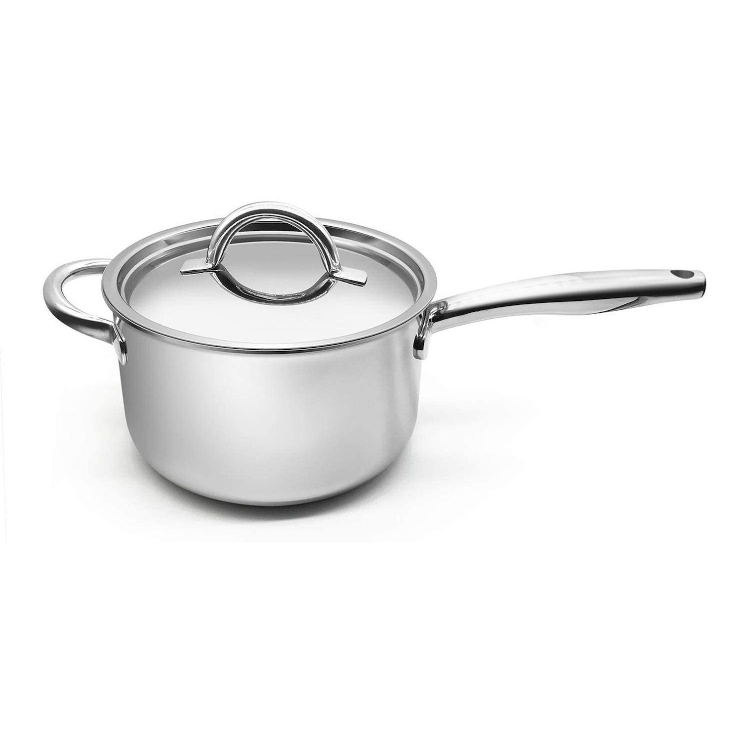 Kohls THE BIG ONE 2.0 Qt. Stainless Steel Saucepan Pot Pour Spout No Lid  NICE!