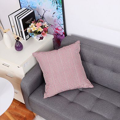 Checkered Grid Style Plaid Throw Pillow Cushion Cover For Home Office Car Decorative 18" X 18"