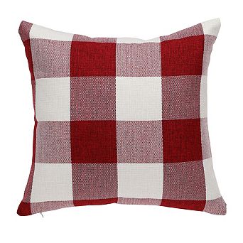 Throw Pillow Case Classic Retro Plaid Pillow Cover Protector Cushion Cover for Home Office 18" x 18"