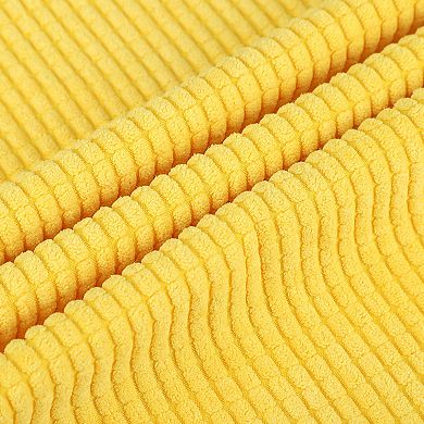 Decorative Throw Pillow Cover Corduroy Corn Striped Cushion Cover, 12" x 18"