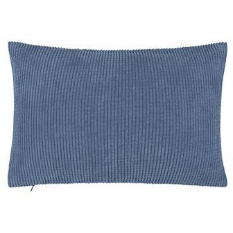 Decorative Throw Pillow Cover Corduroy Corn Striped Cushion Cover, 12" x 18"