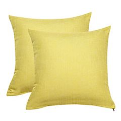 Harper Lane Malee Marble Throw Pillow, Yellow, 18x18