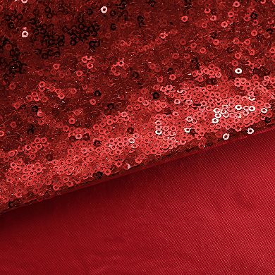 4pcs Decorative Square Shiny Sparkling Sequin Throw Pillow Cover Silver Tone