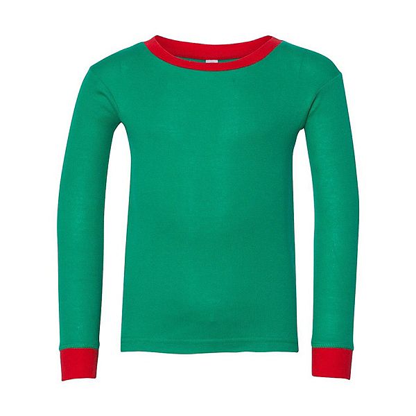 Toddler Baby Rib Pajama Long Sleeve Top