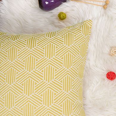 Geometric Polyester Throw Pillow Cover Waist Throw Cushion Cover Sofa Bedroom