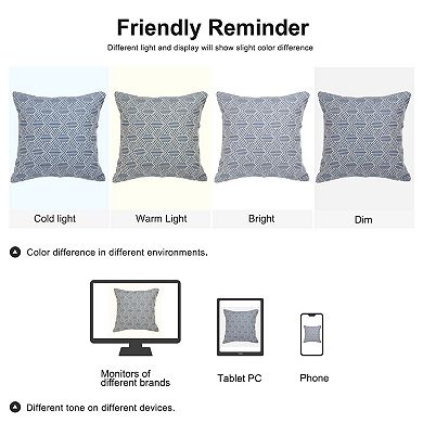 Geometric Polyester Throw Pillow Cover Waist Throw Cushion Cover Sofa Bedroom