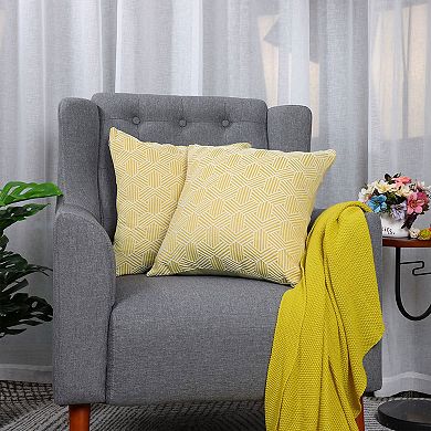 Geometric Polyester Throw Pillow Cover Waist Throw Cushion Cover Sofa Bedroom