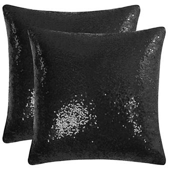 Decorative Square Shiny Sparkling Comfy Sequin Throw Pillow Cover Sofa Couch