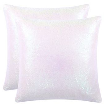 Decorative Square Shiny Sparkling Comfy Sequin Throw Pillow Cover Sofa Couch