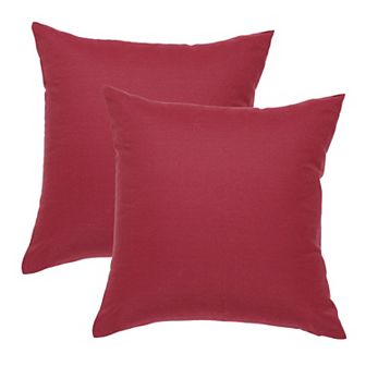 2 pc Classic Check Plaid Square Throw Pillow Cover Cushion Case Green & White