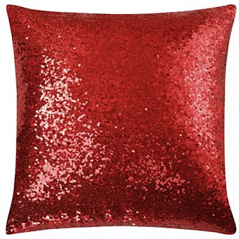 Decorative Square Shiny Sparkling Soft Sequin Throw Pillow Cover Sofa Couch