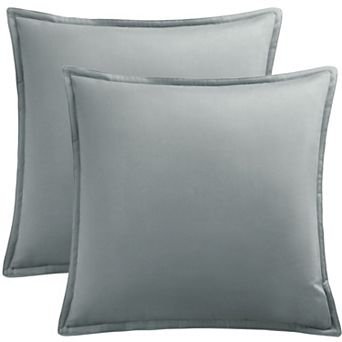 2 pc Decorative Velvet Throw Pillow Covers Soft Square Cushion Covers 20" x 20"