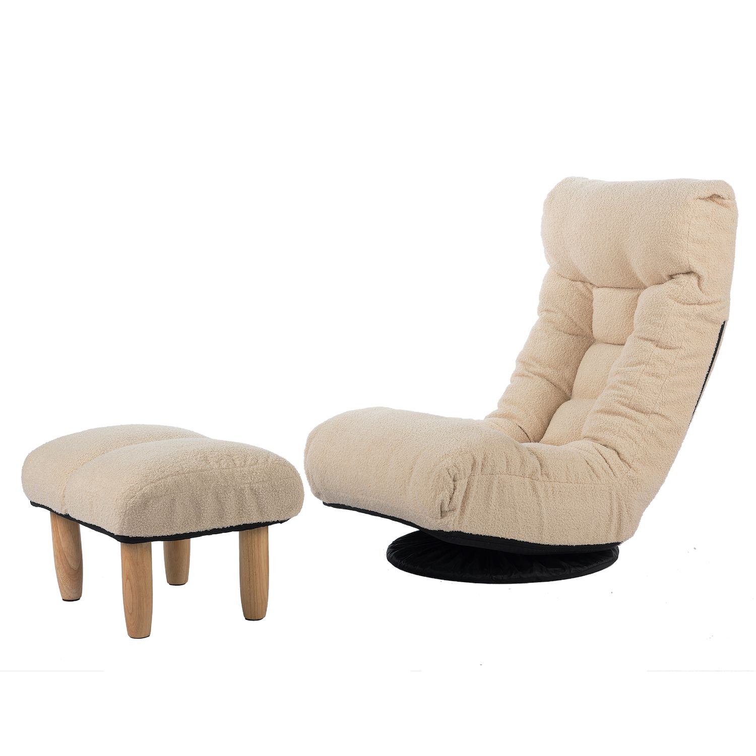 Chair with ottoman discount underneath