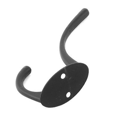 Kitchen Drawer Wall Door Clothes Hat Bag Hanger Hook Holder Black 3 Pcs