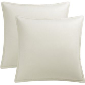 2 pc Decorative Velvet Throw Pillow Covers Soft Square Cushion Covers 16" X 16"
