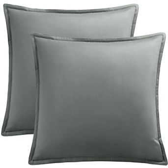 2 pc Decorative Velvet Throw Pillow Covers Soft Square Cushion Covers 16" X 16"