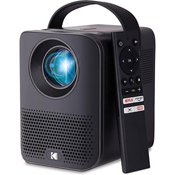 Kodak FLIK HD9 Smart Projector, Portable Mini Projector with Android TV & Bluetooth