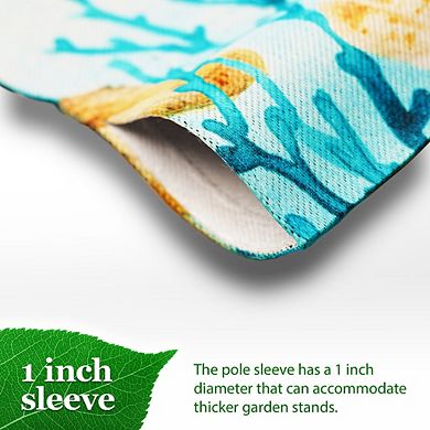 G128 House Flag Summer Decoration All You Need is Summer Gnome 28"x40"