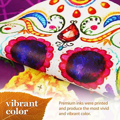 G128 Garden Flag Day of the Dead Sugar Skull 12"x18"