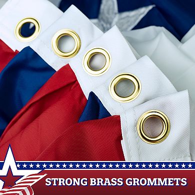 G128 Fan Flag American Embroidered 4x8 Ft