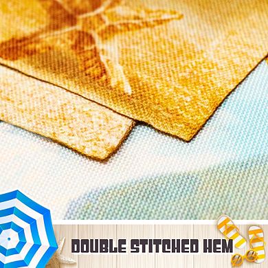 G128 Garden Flag Summer Decoration Beach Summer with Chairs & Umbrella 12"x18"