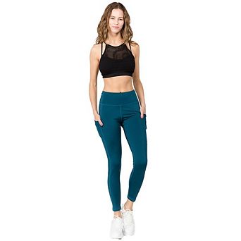 Women's High-Waist Leggings with Pockets for Work Outs, Yoga Ankle-Length Activewear