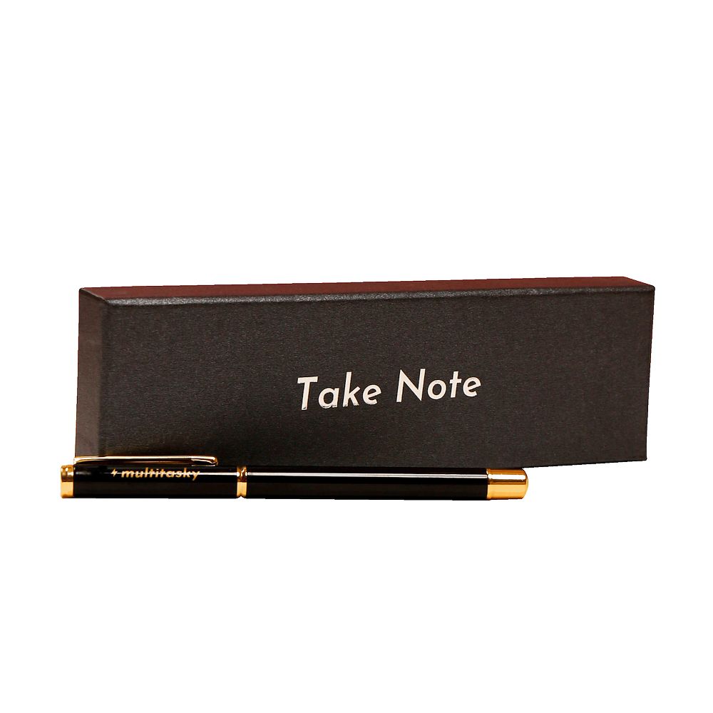 Deluxe Metal Ink Pen (with 5-pack ink refill)