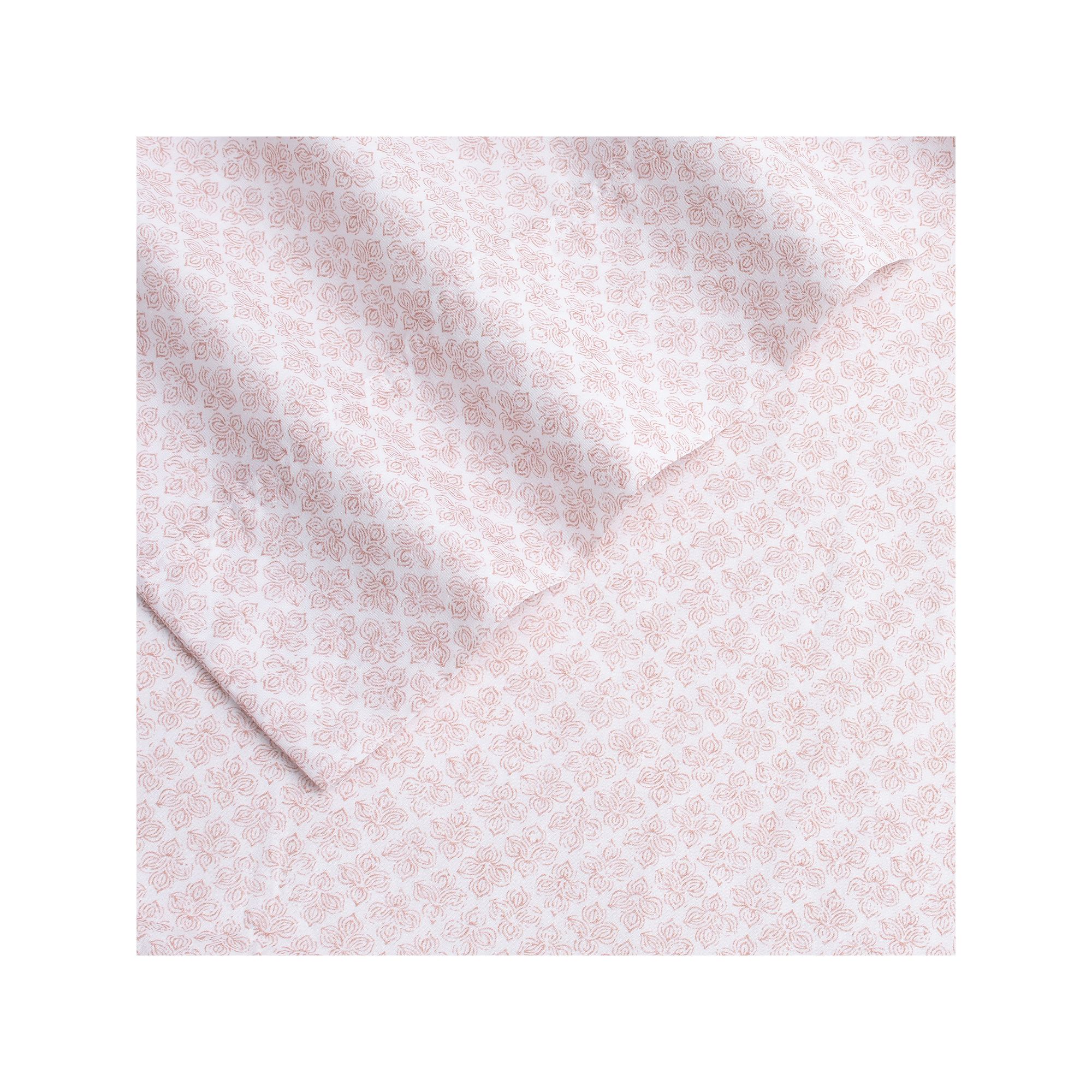 Gaiam® Relax Garment Washed Cotton Sheet Set, Lotus Ogee Pink