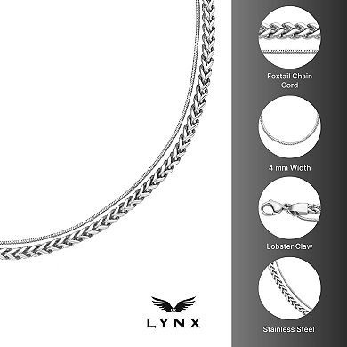 LYNX Stainless Steel Multistrand Layered Chain Necklace